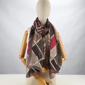 renoma桑蚕丝长款围巾法国品牌出口韩国高端品质（出口韩国）