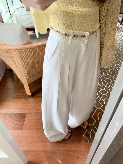 <曾小咸推荐>4.4现货秒杀！微信超特价！腰头钉珠休闲裤 日常189.99 立减100 秒杀89.99！杏色开衫两件套79.99！！ 商品图13