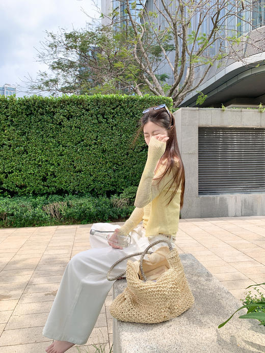 <曾小咸推荐>4.4现货秒杀！微信超特价！腰头钉珠休闲裤 日常189.99 立减100 秒杀89.99！杏色开衫两件套79.99！！ 商品图12