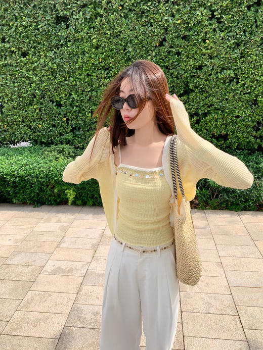 <曾小咸推荐>4.4现货秒杀！微信超特价！腰头钉珠休闲裤 日常189.99 立减100 秒杀89.99！杏色开衫两件套79.99！！ 商品图6