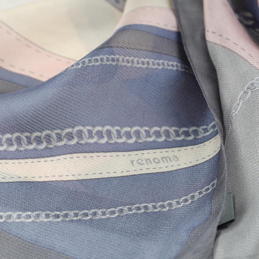 法国品牌renoma(出口韩国）优雅通勤必备桑蚕丝长款围巾轻盈透气四季百搭 商品图3