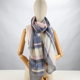 法国品牌renoma(出口韩国）优雅通勤必备桑蚕丝长款围巾轻盈透气四季百搭