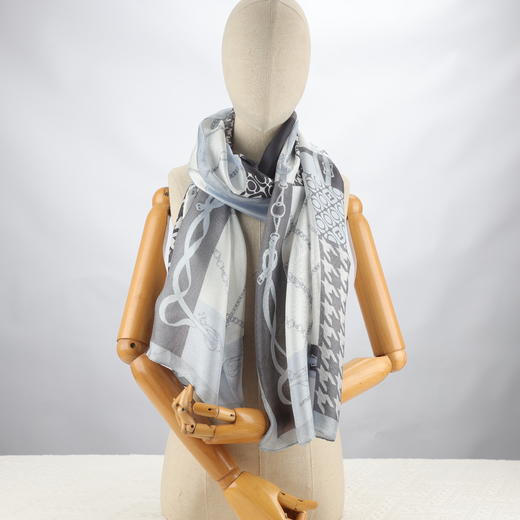 renoma桑蚕丝长款围巾法国品牌出口韩国品质（出口韩国） 商品图0