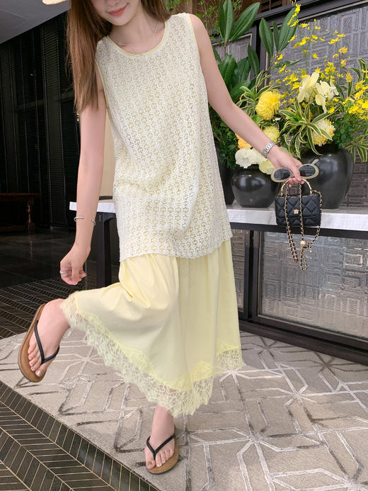 <曾小咸推荐>现货秒杀！微信超特价！假两件无袖连衣裙 日常259.99 立减150 秒杀109.99！ 商品图8