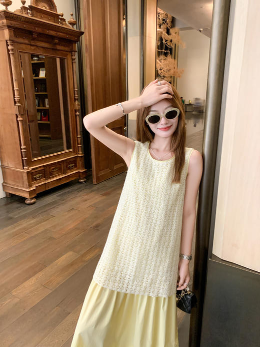 <曾小咸推荐>现货秒杀！微信超特价！假两件无袖连衣裙 日常259.99 立减150 秒杀109.99！ 商品图13