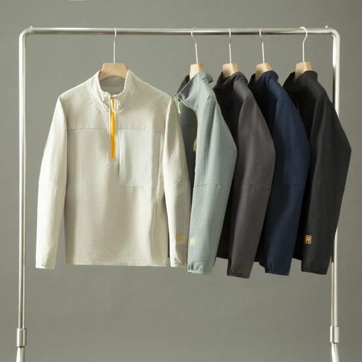 户外R系列刺绣单口袋半拉链卫衣 商品图0