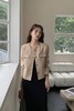 Le Malene 浅卡其色明线小香风圆领西装外套 18802 商品缩略图0
