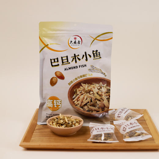 大森屋巴旦木小鱼干酥脆鱼条非油炸高钙扁桃仁80g 商品图1