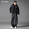 PINLI品立2025秋季新款潮牌连帽宽松夹克男士插肩袖休闲百搭外套GD253104002 商品缩略图1
