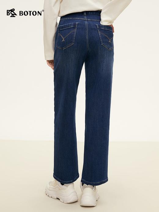 波顿女士秋冬 牛仔裤 松暖 加绒软牛仔宽松自在长裤LE335324 商品图2