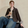 西遇复古翻领仿牛仔外套女秋季韩系百搭宽松显瘦休闲外套上衣V3251247 商品缩略图0