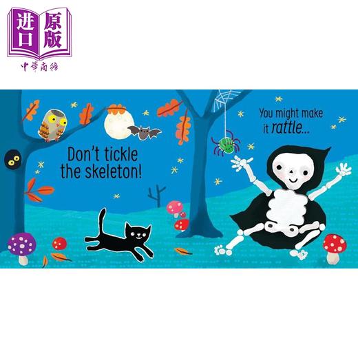 【中商原版】触摸发声书 别挠骨头痒痒 Touchy-Feely Sound Books Dont Tickle the Skeleton 英文原版 幼儿纸板书 进口童书 商品图1