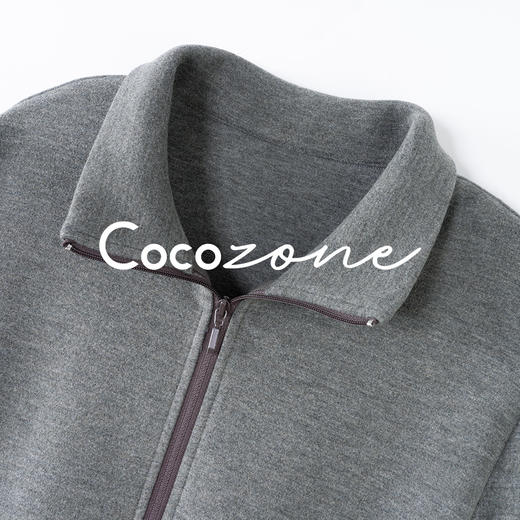 COCO ZONE 刘一一  25秋季新款悠闲时尚套装翻领拉链纯色百搭套装CD2A2082 商品图4