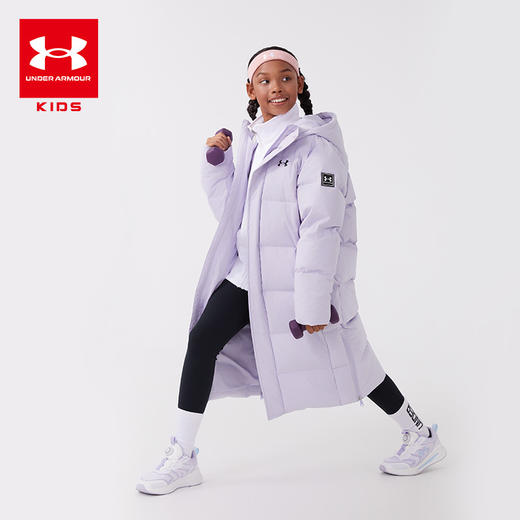 ‼️专柜1499只要599‼️【Under Armour安德玛·儿童中长款羽绒服】80%优质白鸭绒 商品图2