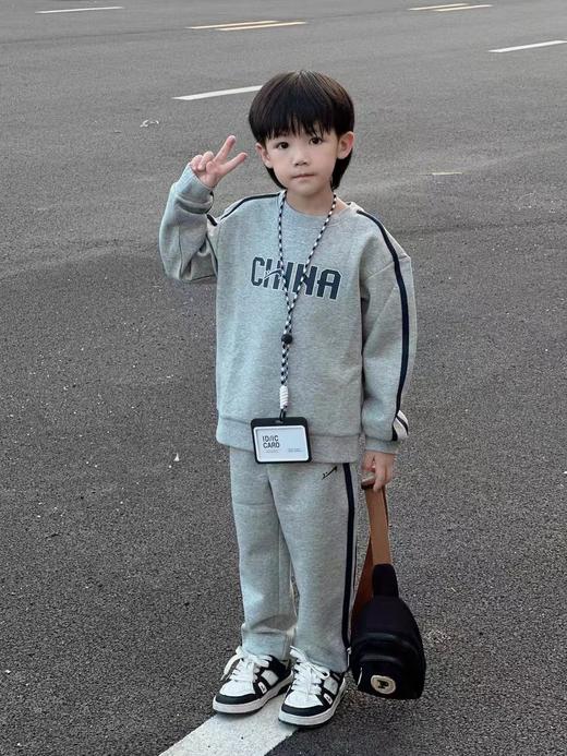 贵人鸟青少年加绒运动卫衣套装 | 男女宝都可穿、舒适又时髦、加绒保暖、一套搞定日常穿搭，175cm 商品图0