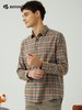 波顿男士春秋冬 衬衫 磨毛格纹 柔挺修身休闲长袖常规款MS708323 商品缩略图3