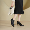 Westory2025年冬季胎牛尖头猫跟极简通勤百搭踝靴S25DS85861 商品缩略图6
