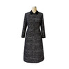 定制—静奢风 —都市摩登—香闪雅韵—羊毛小香黑银闪连衣裙  2501102 商品缩略图4