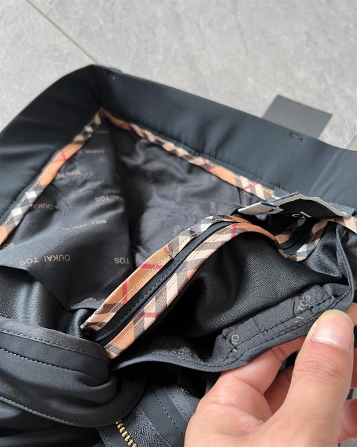 D092641小蜜蜂西装裤净版黑裤男士休闲厚款牛奶丝西裤 商品图13