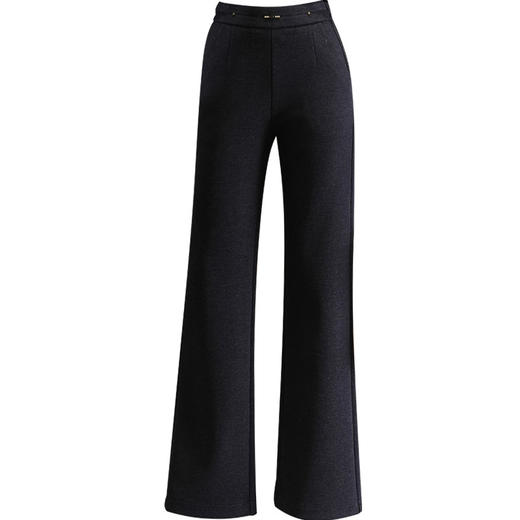 「自」全新升级【铂金会员165/天猫219/差价54】(53042)洛诗琳百搭软糯垂感微喇裤2025秋冬新款气质高腰显瘦直筒裤 商品图4