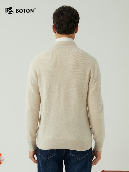 [绵羊毛]波顿男士秋冬 毛衣 拉链合身 柔暖美式休闲款MU735323 商品图2