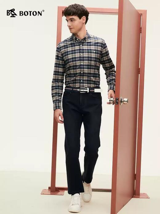 [羽绒丝]波顿男士秋冬 牛仔裤 直筒弹力 合身舒适挺括长裤ME937324 商品图1