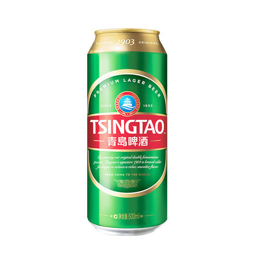 青岛啤酒10度经典罐装500ml（6901035605328） 商品图0