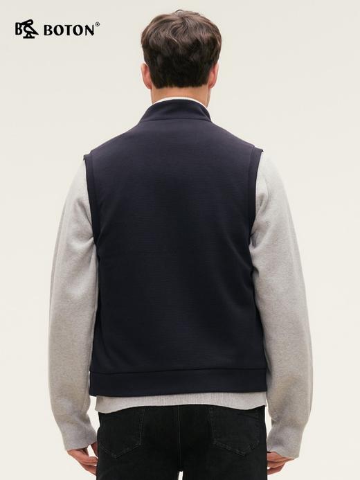 [气凝胶]波顿 男士春秋冬 立领马甲 针织肌理合身款MJ019324 商品图3