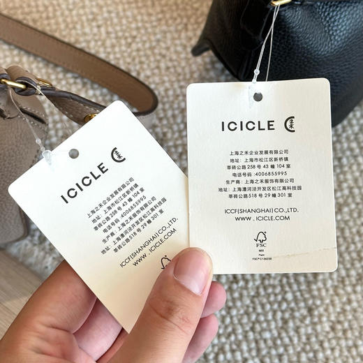 小禾荔枝纹牛皮单肩斜挎包092601 商品图14