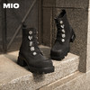 【云粉节】BF楼MIO米奥小众设计马丁靴圆头厚底加绒机车靴酷感增高靴子系带靴M245630267吊牌价1898活动价1423 商品缩略图3