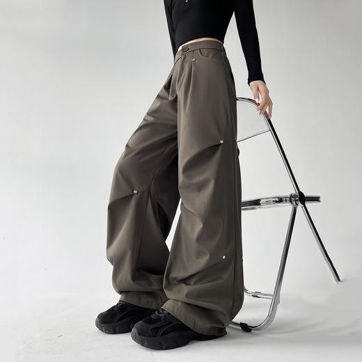 显瘦！长腿！DANMO旦茉 柳钉美式工装裤 舒适耐磨 修饰腿型 4色可选 商品图3