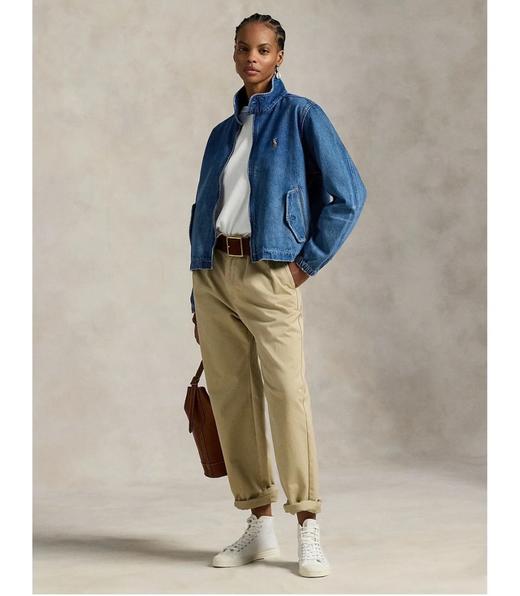 拉*夫小马刺绣复古丹宁牛仔夹克外套 商品图2