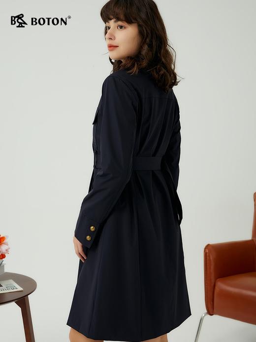 波顿女士春秋中长风衣别致松弛英伦休闲合身款LJ911323 商品图2