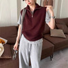 【YW】无忧购 松弛感复古半拉链无袖针织马甲81396（截单后3-5天发货） 商品缩略图7