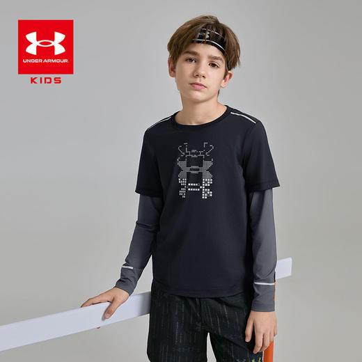【正品直发】Under Armour安德玛男女童新款吸湿排汗 速干透气 圆领打底长T 合集243124169/243124165/253321211/244121107 商品图12