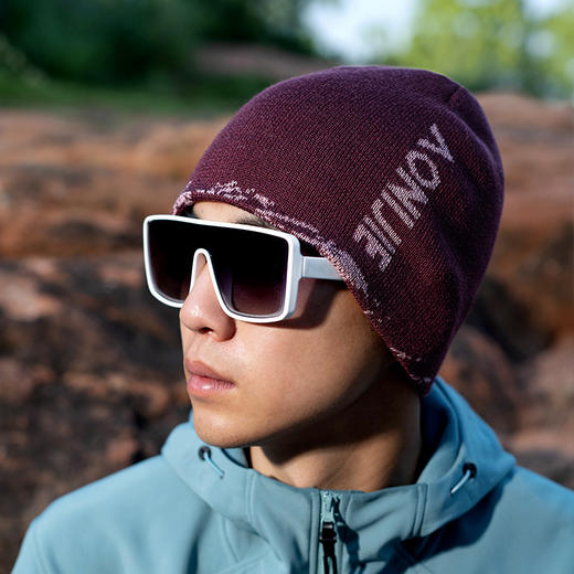 奥尼捷跑步帽子冬季男户外羊毛针织帽防风徒步保暖运动滑雪帽女 商品图4