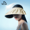 伯希和户外防晒帽女夏季黑胶遮阳防紫外线空顶帽大帽檐折叠帽子 商品缩略图0