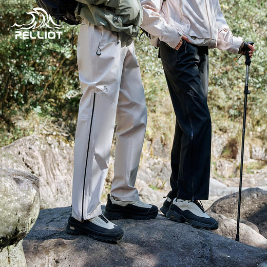 【山壳】伯希和户外硬壳冲锋裤男女防风徒步登山裤压胶防水长裤子 商品图0