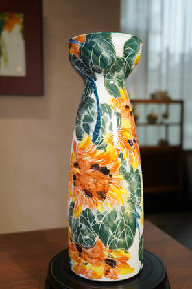 釉下彩半刀泥欣欣向荣