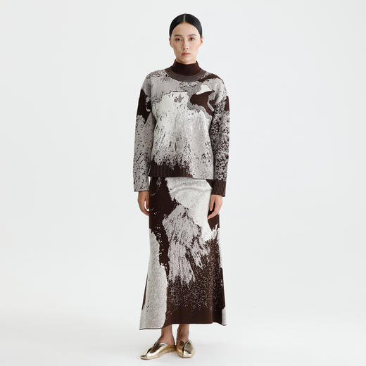 戴布拉芬针织半裙L28D331 商品图0