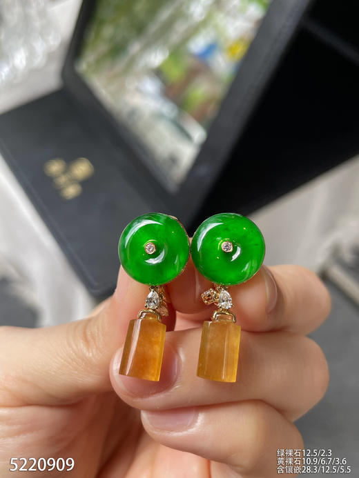 5220909，平安扣耳坠。具体价格微信咨询 商品图3