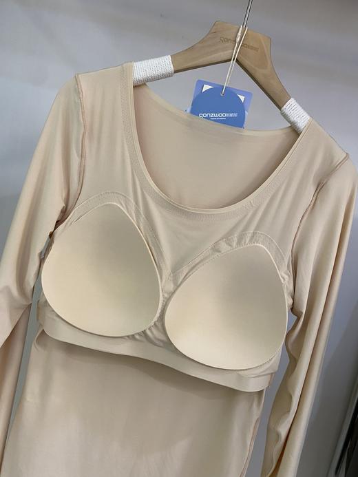 松植屋空气热能基底衣、7A级抗菌、自带罩杯、高弹舒适，贴身不紧绷，不易变形 商品图4