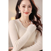 OSL 82070无缝UV领山羊绒软糯亲肤基础修身针织毛衣 商品缩略图2