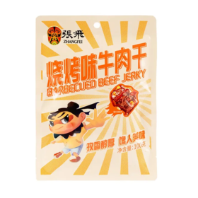 【超市】张飞烧烤味牛肉干卡通版100g