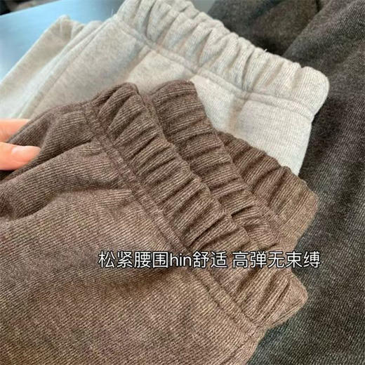 显瘦天花板！480g高定聚酯羊毛！ 两穿神裤~！软糯宽松直筒/束脚裤 商品图13