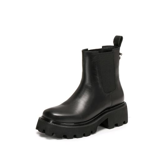 【云粉节】【思加图】BF楼思加图2025新款英伦风棕色切尔西靴烟筒靴中靴厚底女靴子Z1455, 吊牌价2090，活动价1598 商品图0