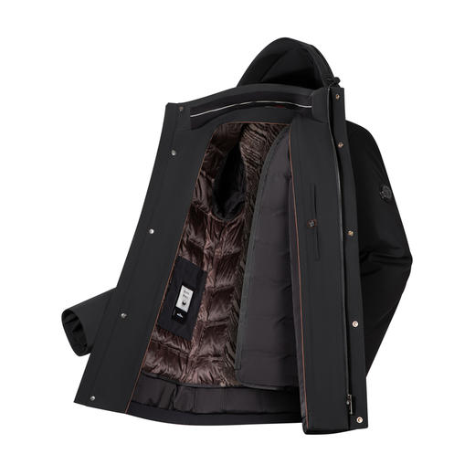 【可脱卸兔毛内胆】柒牌尼克服男25冬季新款加厚休闲商务上衣外套129J70150 商品图4