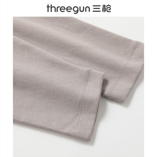 Threegun三枪 热力弹抗菌高支新疆棉圆领男士打底衫-T20082A02 商品图8