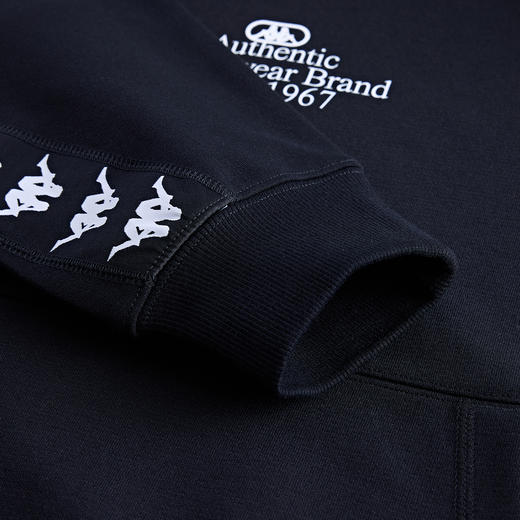 Kappa卡帕背靠背运动卫衣男2025新款连帽针织套头衫宽松串标卫衣K0C12MT60G 商品图3