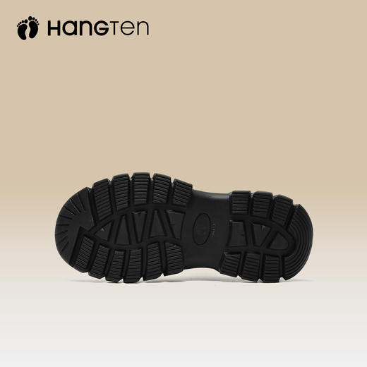HANGTEN欢腾女士潮流百搭真皮厚底防滑徒步运动户外登山鞋F5213009AD 商品图3
